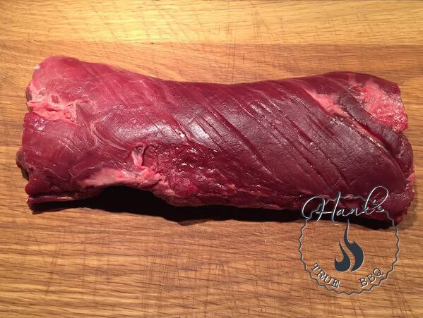 Raw hanger steak