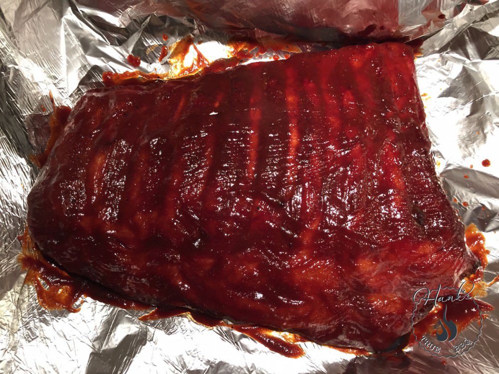 Ribs with bbq sauce