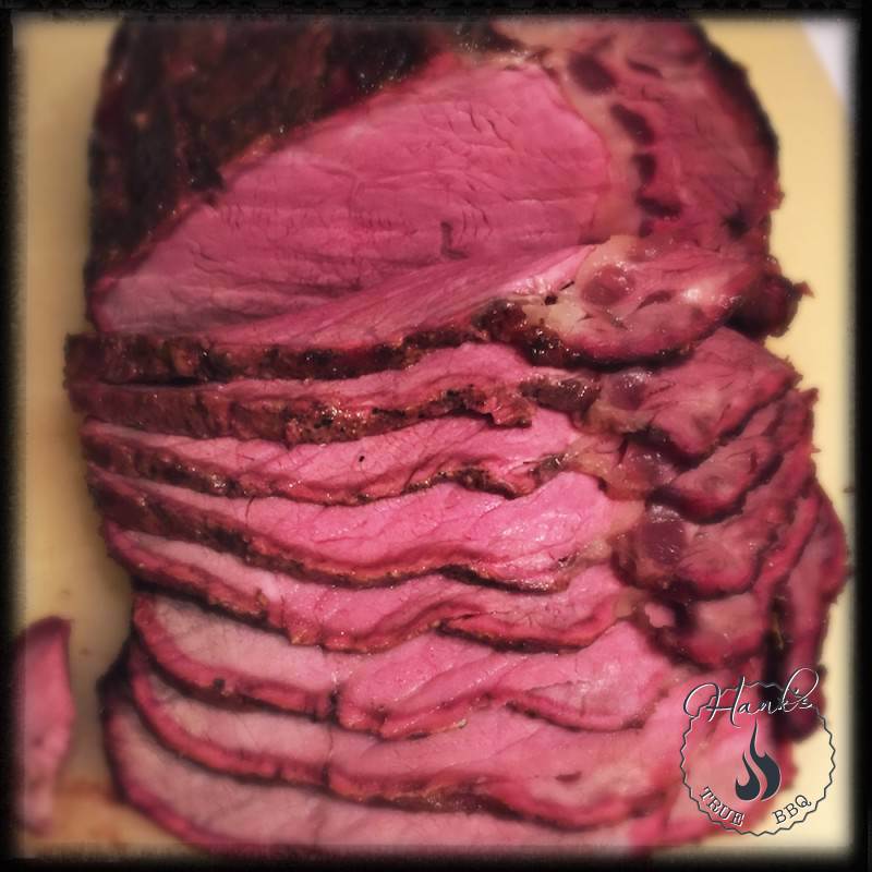 Sliced sirloin roast