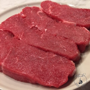 Dry brined sirloin steaks