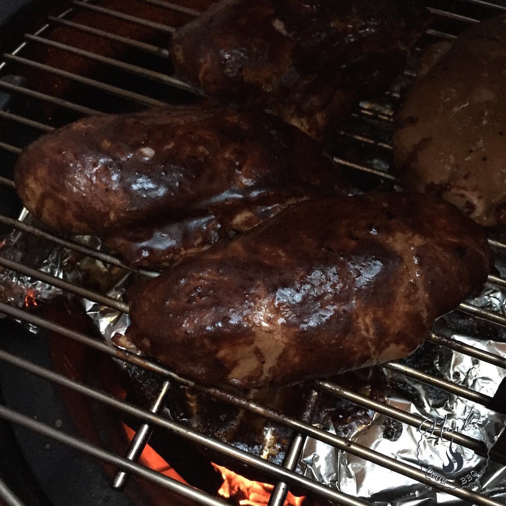 Chocolate and chili glazed chicken