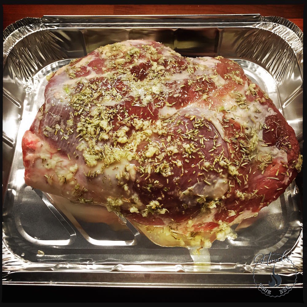 Leg of lamb, marinated