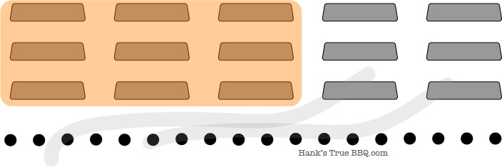 Modify gas grill vents to direct air flow