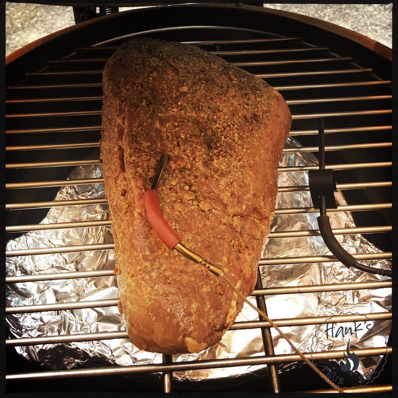 Veal topside on the grill