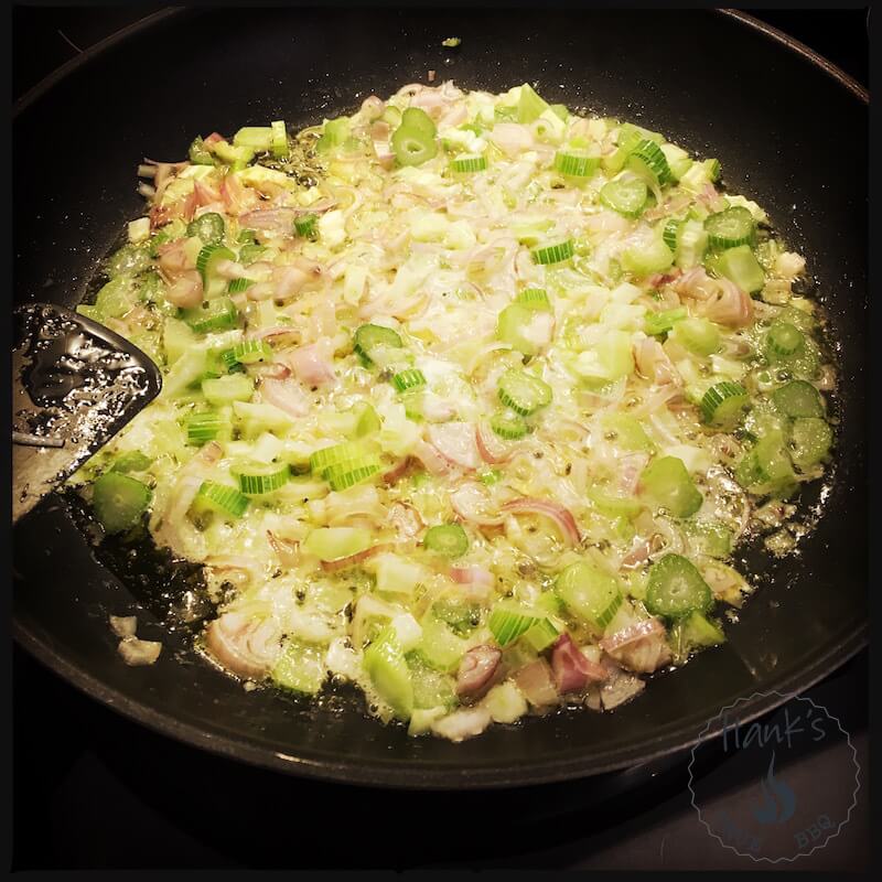 Fennel sauce in the making