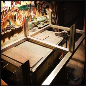 Custom smoker legs assembly