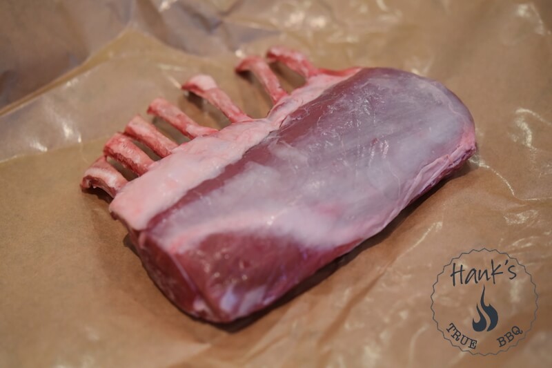 Raw lamb racks