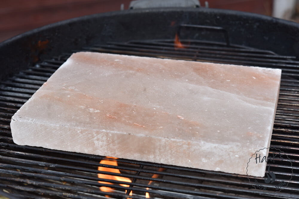 Salt block on the Grill