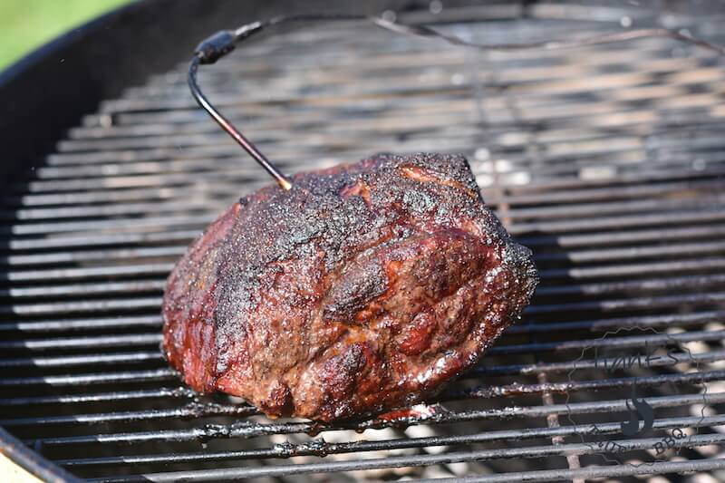 Boston butt on the grill