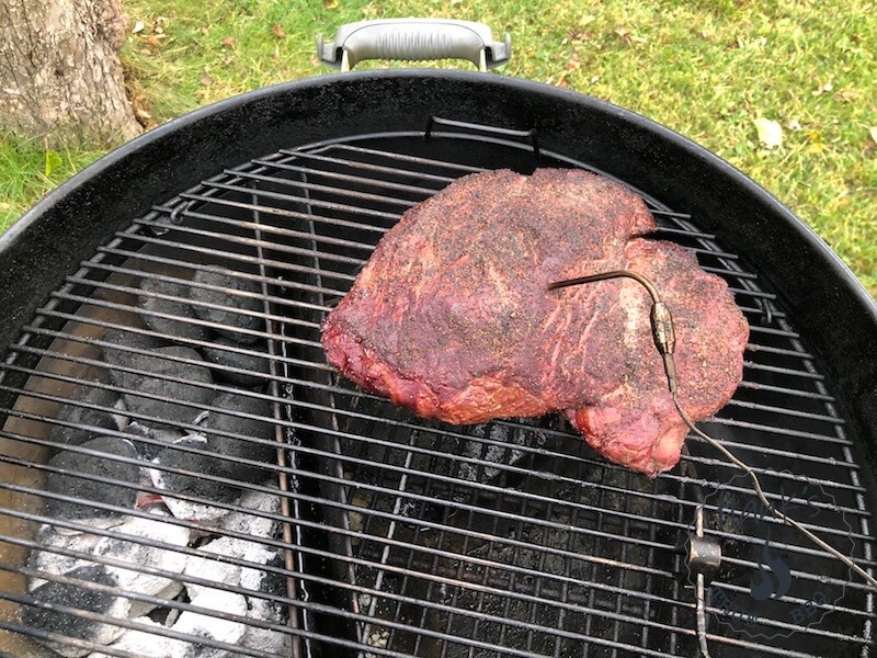 Chuck roast almost ready to wrap