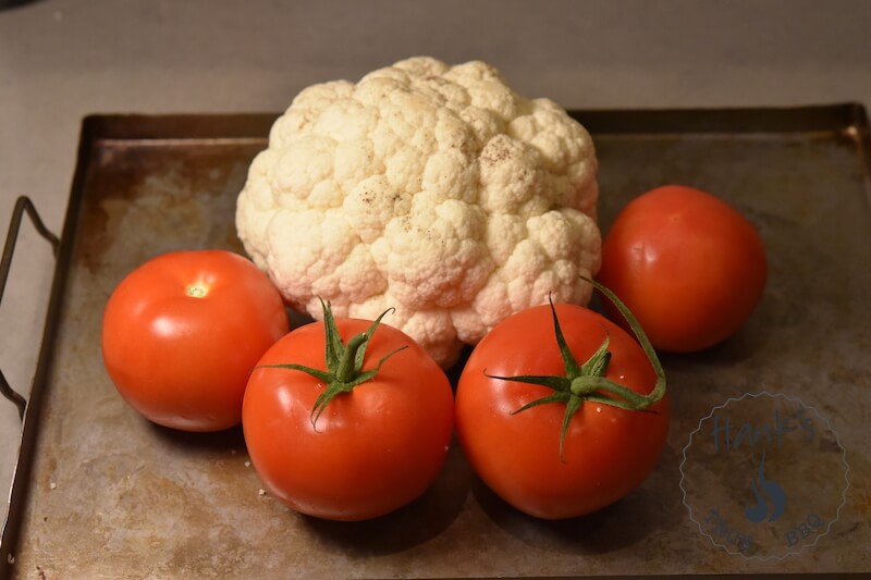 Cauliflower and tomatoes