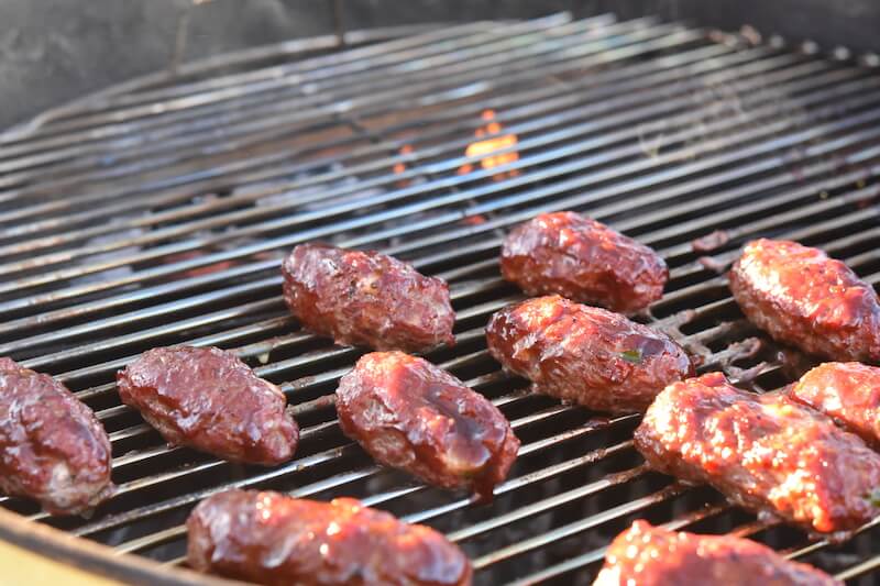 Armadillo Eggs on the grill