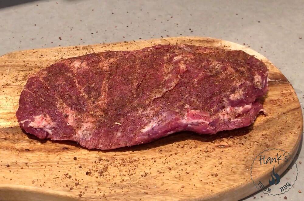 Presa Iberica with Rub applied