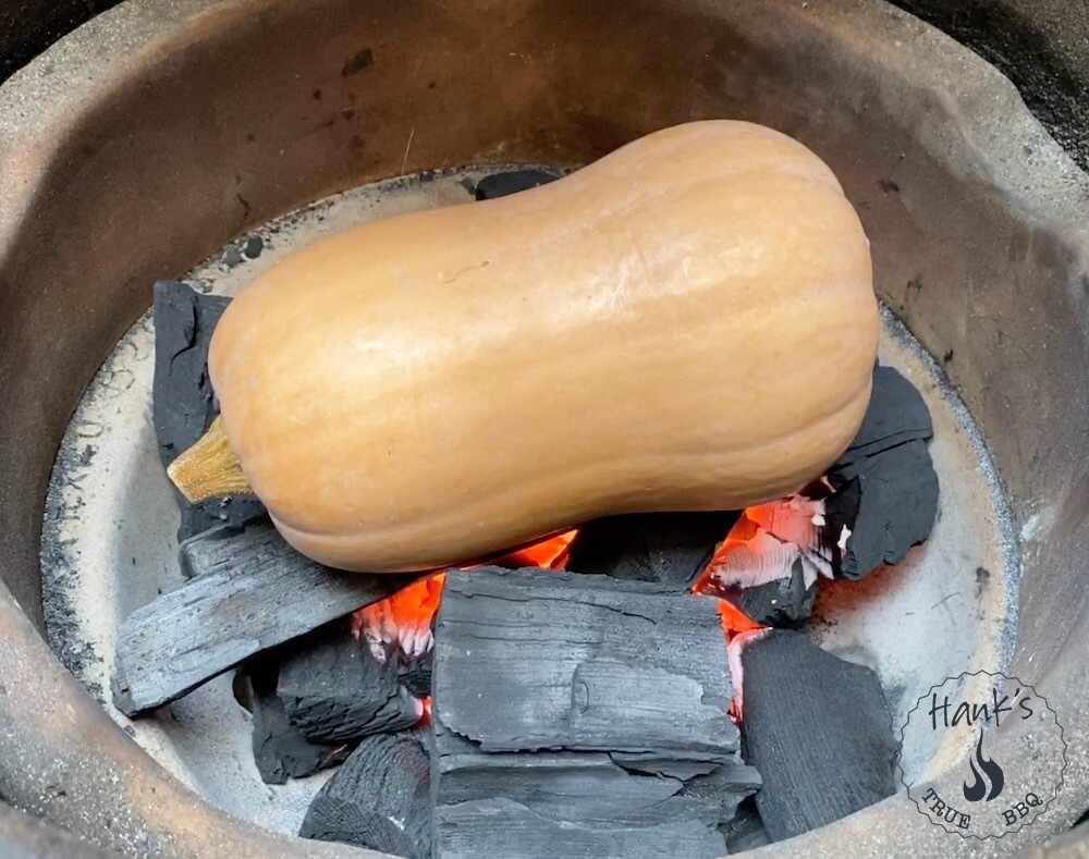 Butternut på glödande kol