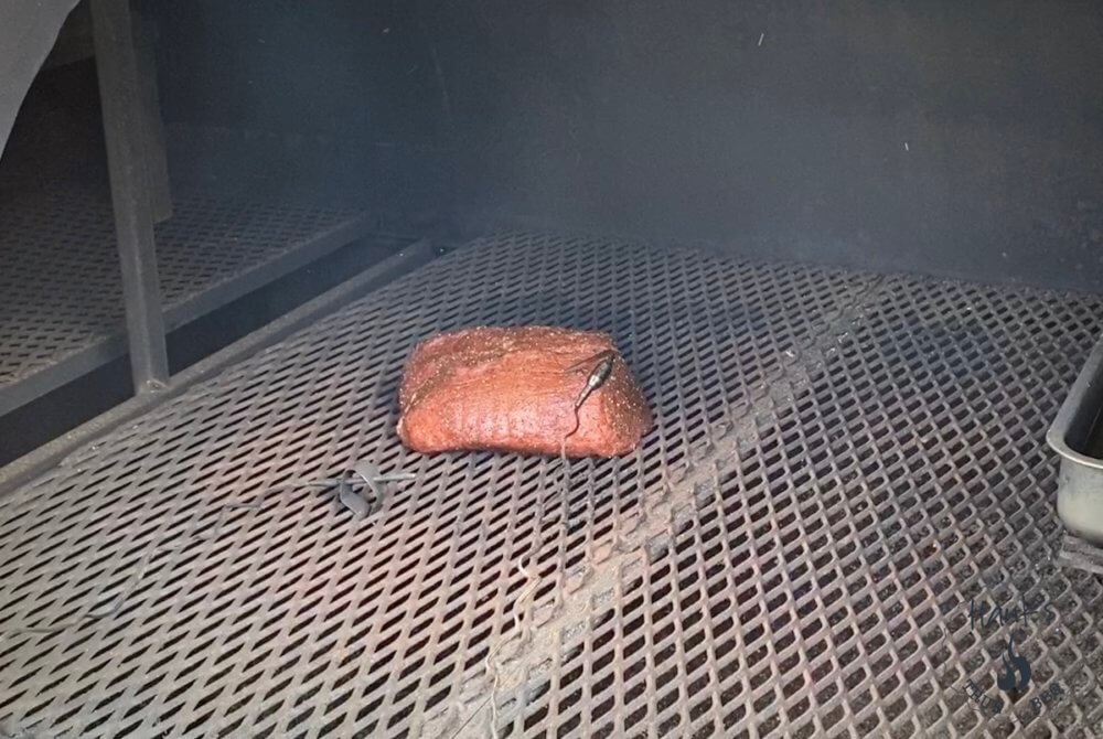 Veal Roast in Offset Smoker