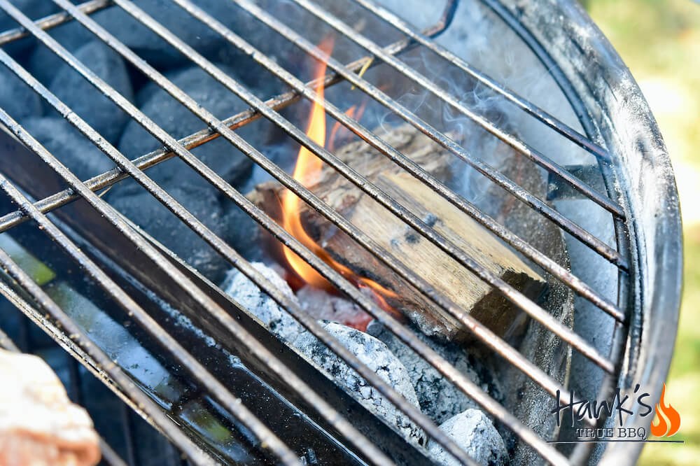 Getting the grill up to temp