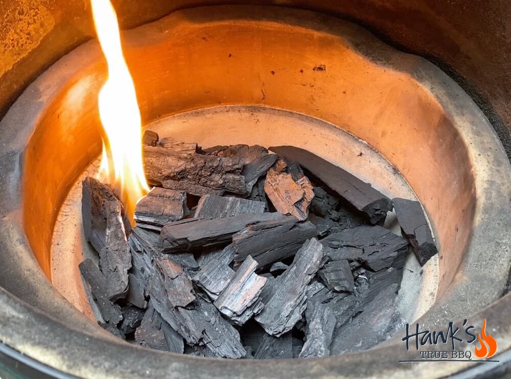 How to fire up a Big Green Egg - fire getting started