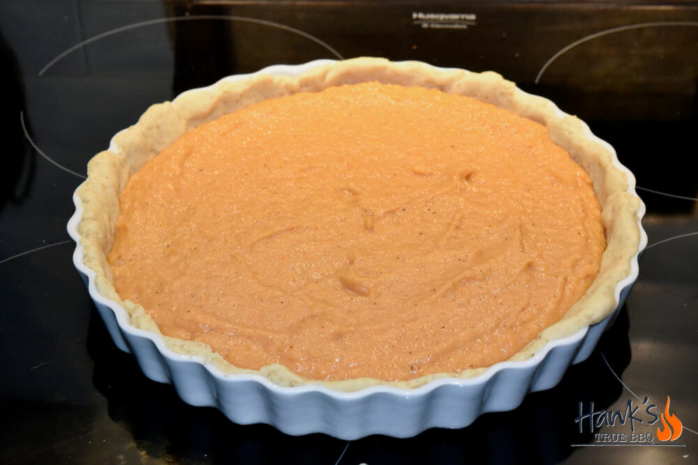 Sweet potatoe pie - before baking