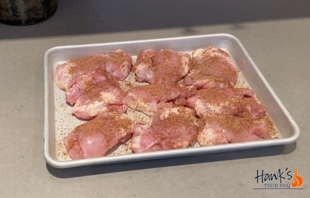 Vortex Chicken Thighs with rub