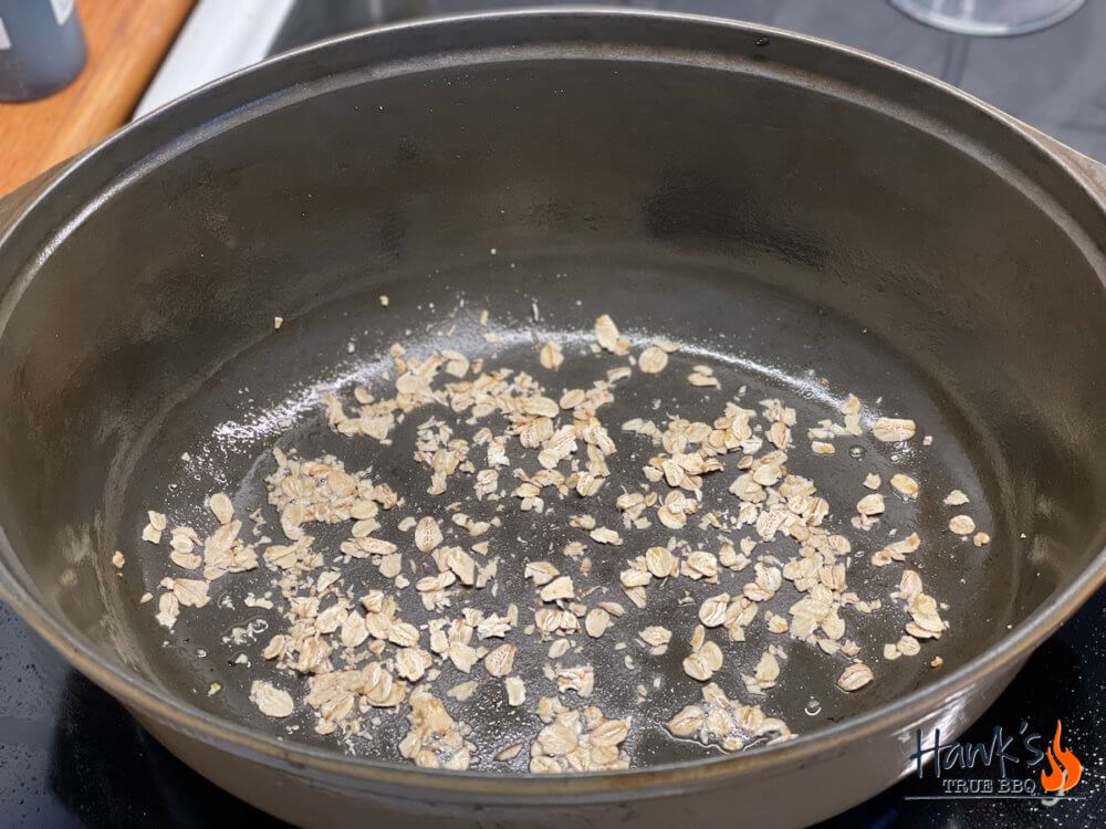 Prepping the Dutch Oven for the dough